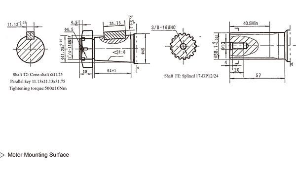 Drilling for The Omt 500 Hydraulic Motor