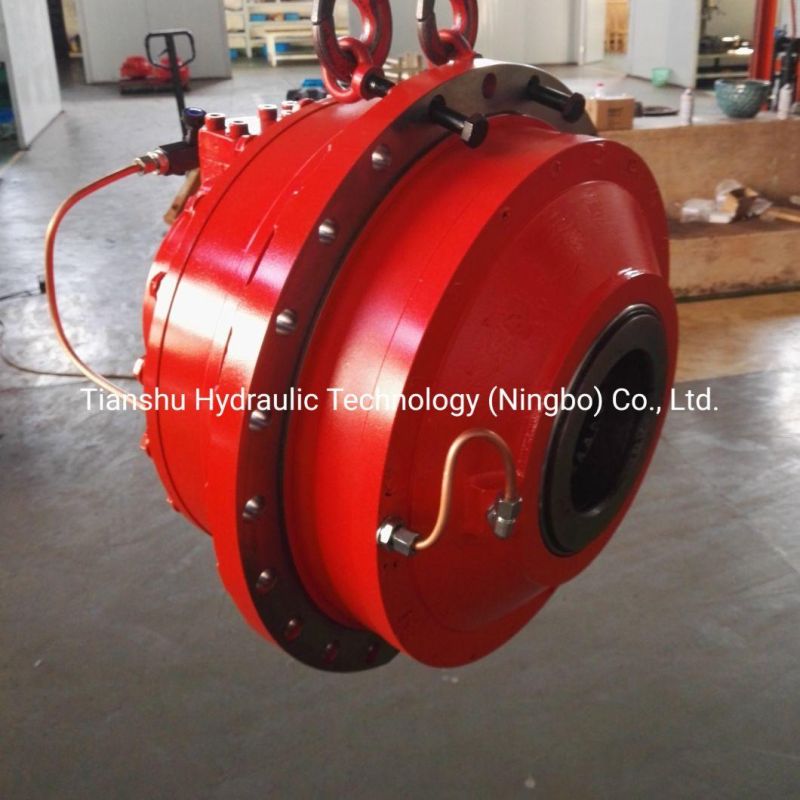 Hagglunds Radial Piston Hydraulic Motor Drive System Including Hydraulic Valve and Speed Reducer.