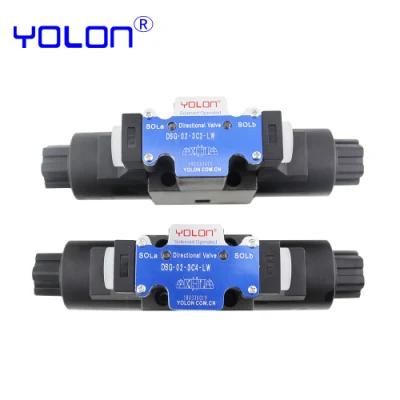AC220V DC24V 4we Series 4we6 4we6y Hydraulic Directional Double Solenoid Valve