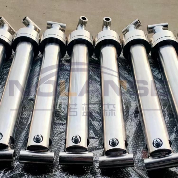 Customize Stainless Steel Body Material 304 316 RAM Double Acting Telescopic Long Stroke Single Stage Welded Hydraulic Pistons Cylinders Manufacturer