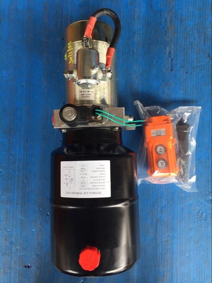 12V 1.6kw DC Hydraulic Pump&Mini Power Unit with Button Controlling with 4 Metres Wire