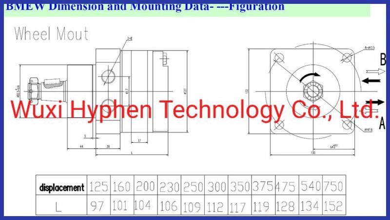 Hydraulic Motor Wheel Motor Parker (TF TE) White Re (505) Replacement OEM