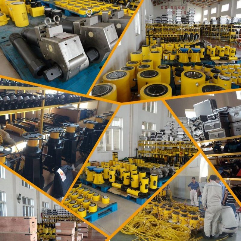 100 Tons Double Acting High Tonnage Hollow Plunger Hydraulic Cylinder