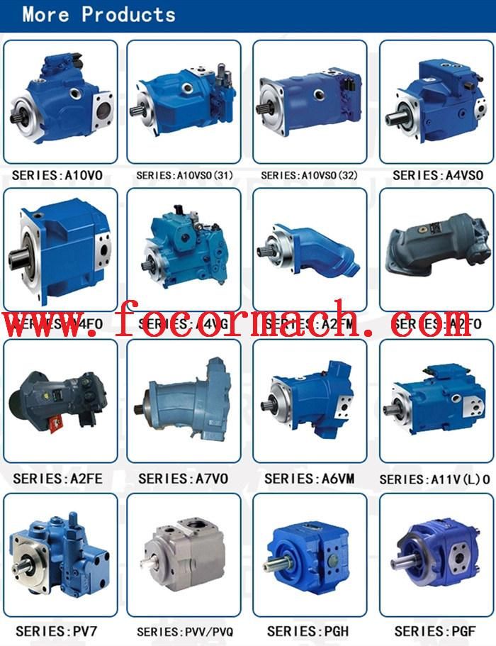 Small Displacement Medium Displacement Rexroth Hydraulic Piston Pump A4vg Series