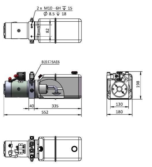 Low Price 24V 12V DC Hydraulic Power Unit for Car Snow Plow