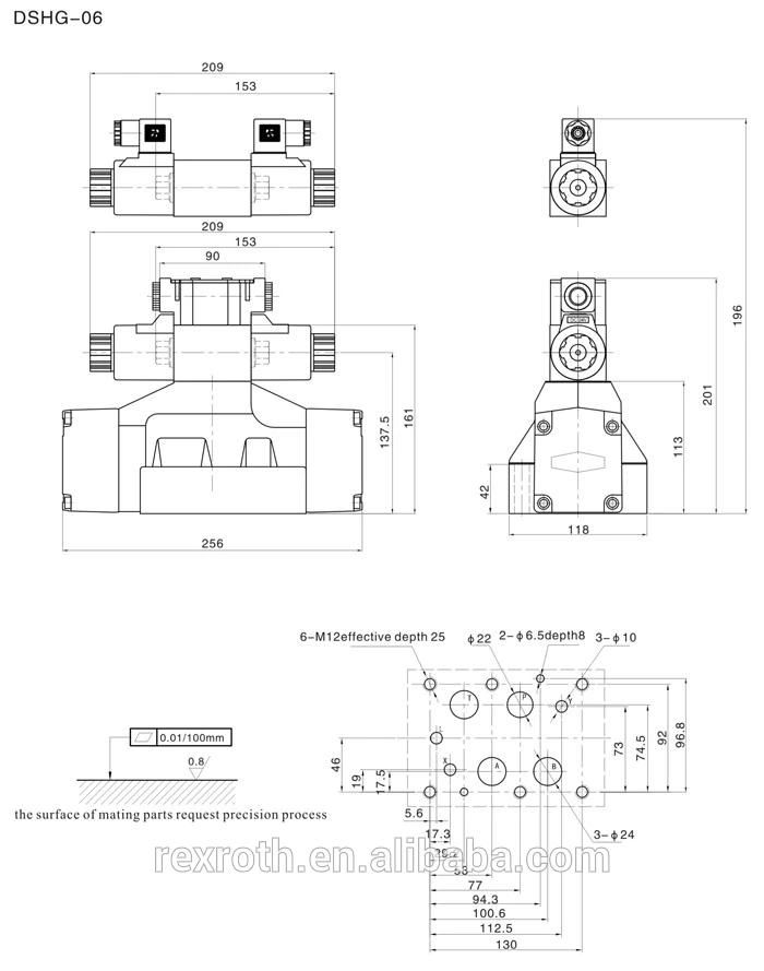 Huade Series 4wmm25e50b/F 4wmm25g50b/F 4wmm25j50b/F Manual Reversing Valve