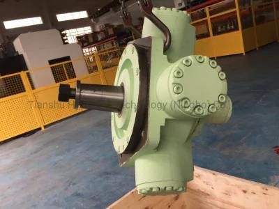 Kawasaki Staffa Radial Piston hydraulic Motor Hdc200-P2-180-60-FM4-X-31-Pl789 with Hydraulic Valve and Gear Reducer for Winch and Anchor.