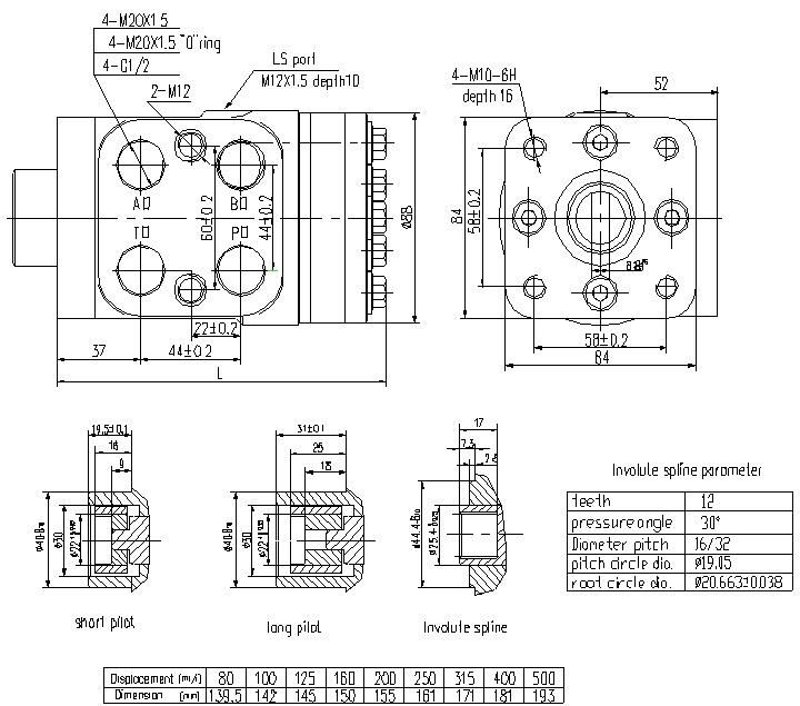 010 Standard Series Loading Sensing Hydraulic Power Steering Unit PSU/Scu/Bzz