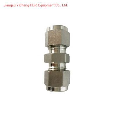 304 Stainless Steel Male 1/4 Straight Compression Hydraulic Tube Fittings for Water