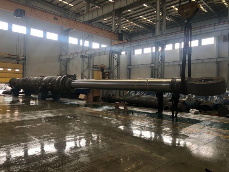 Weight 200t Largest Double Acting Hydraulic Cylinder for 130m Pile Frame Driving Barge