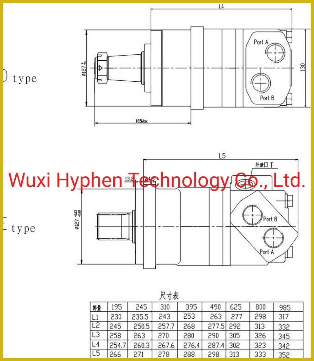 Hydraulic Motor Gerotor Motor Paker (TE. TF. TG) White (RE) Eaton Char-Lynn (H. S. T series) OEM Replacement (OMM/OMP/OMR/OMS/OMT/2K/6K)