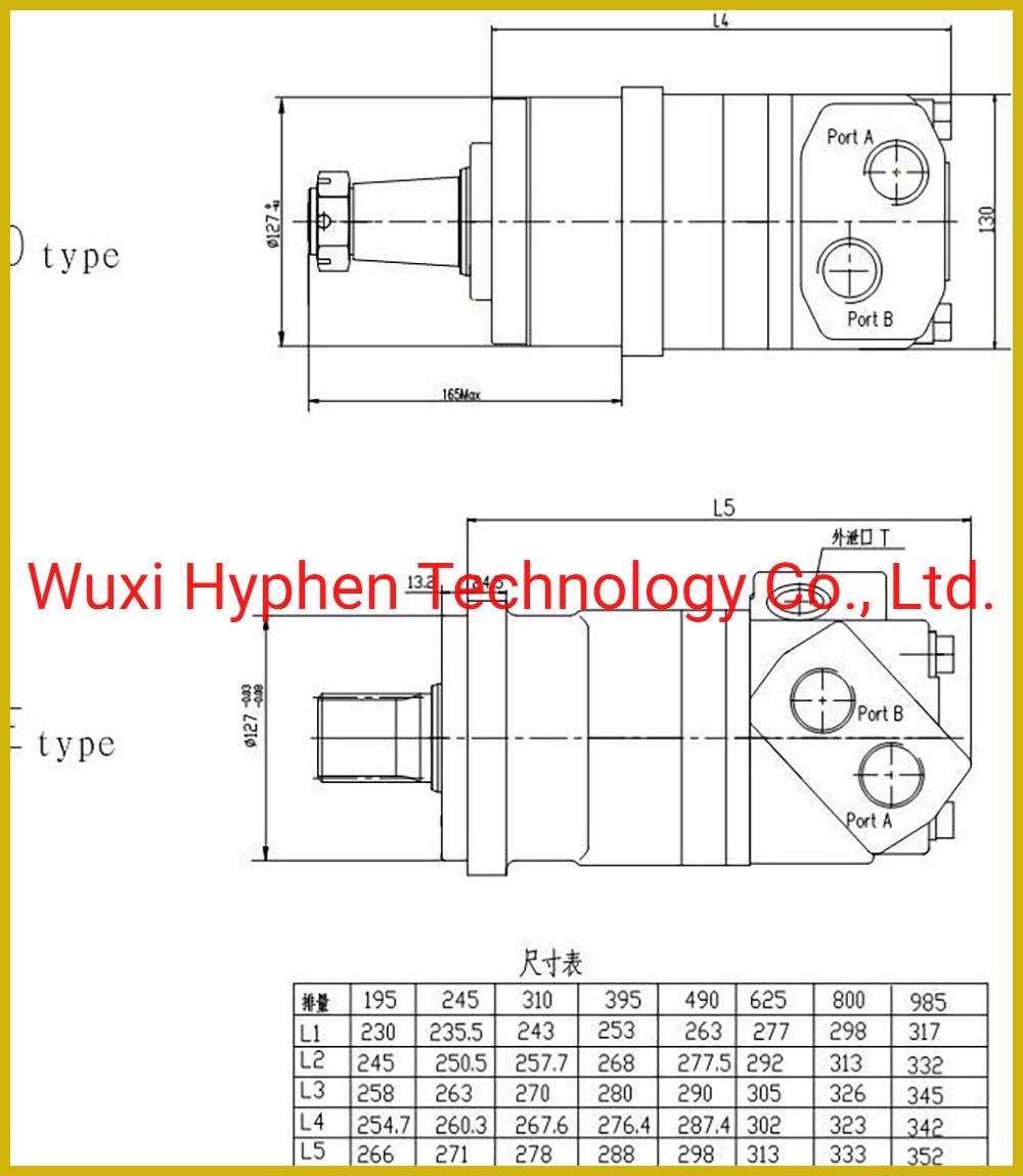 Hydraulic Motor Gerotor Motor Paker (TE. TF. TG) White (RE) Eaton Char-Lynn (H. S. T series) OEM Replacement (OMM/OMP/OMR/OMS/OMT/2K/6K)