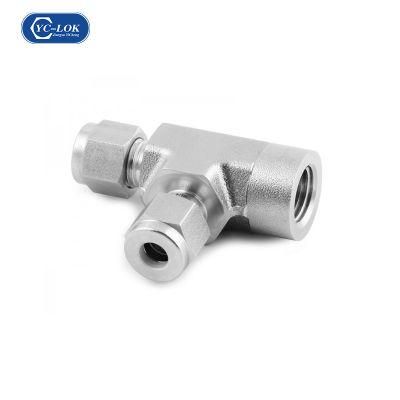 Yc-Frt Female Run Tee Tube Fittings with Swagelok Standard