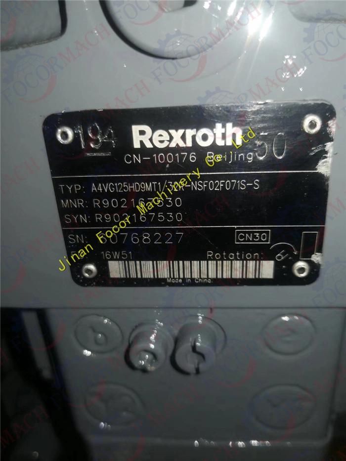 Rexroth Hydraulic Piston Pump A4vg56 with Low Price for Sale