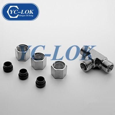 Stainless Steel Tee Adapter with Jic Female 74 Degree Cone