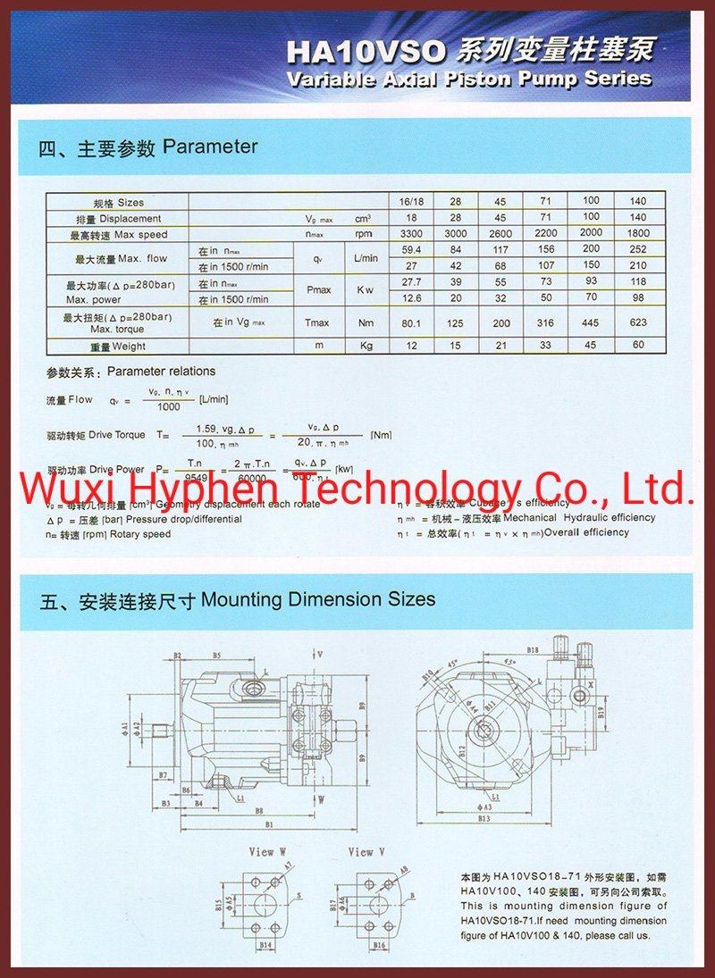 Hydraulic Pump Group (A10VSO28+A10VSO45)