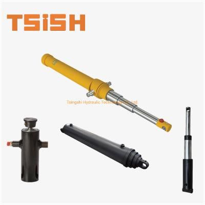Single Acting Telescopic Hydraulic Small Cylinder for Dump Trailer Truck