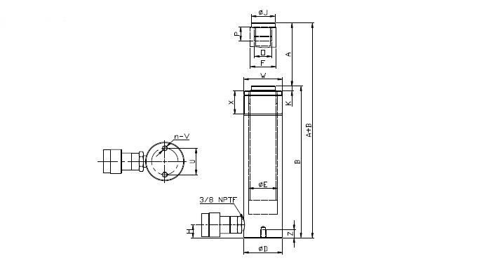 Single Acting Hydraulic Cylinder with Factory Price