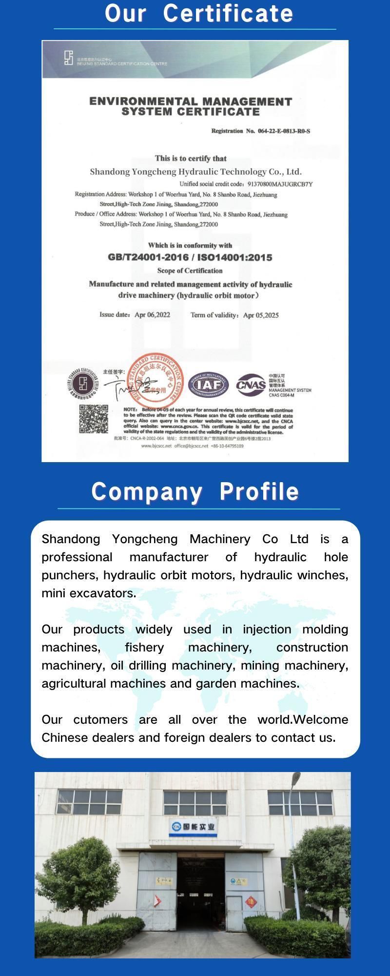 Four Hole Disc Hydraulic Orbit Bearingless Straight Shaft Piston Motor for Concrete Mixing Machine Omt/Bm6/Bmt310/390/490/625/800/985