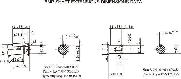 BMP Hydraulic Orbit Motor