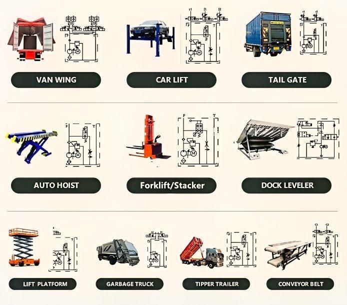 Custom Made Mini Electric Hydraulic Power Unit for Lifting Platform Dock Leveller Snow Plow Garbage Truck