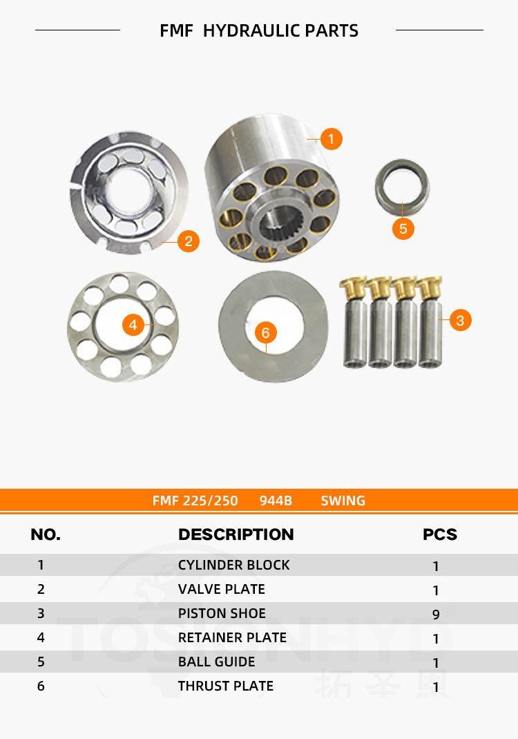 944b Fmf 225/250 Fmf225 Fmf250 Hydraulic Swing Motor Pump Parts with Liebherr Excavator Repair Kits Spare