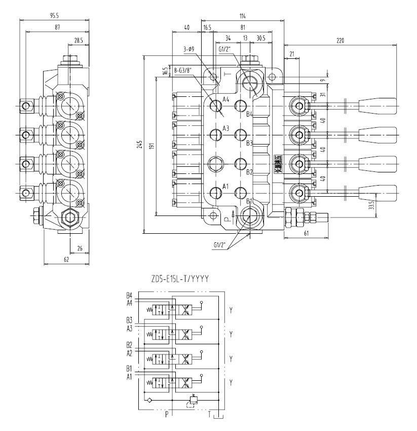 High Quality Hydraulic Directional Flow Control Valve Zd5-E15L