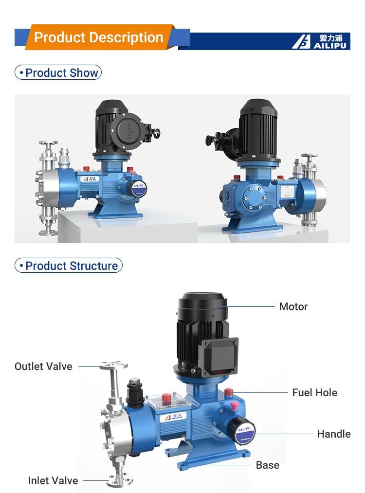Hydraulic Diaphragm Dosing Pump Metering Pump Hydraulic Pump Parts