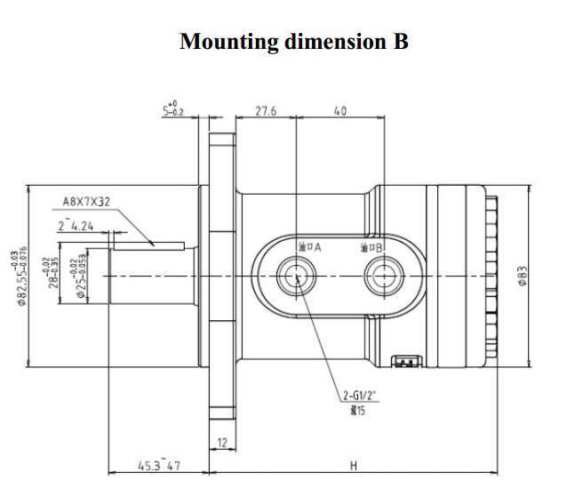 New Eaton Ja Series Hydraulic Motor Replace Omp/BMP/OMR/BMP