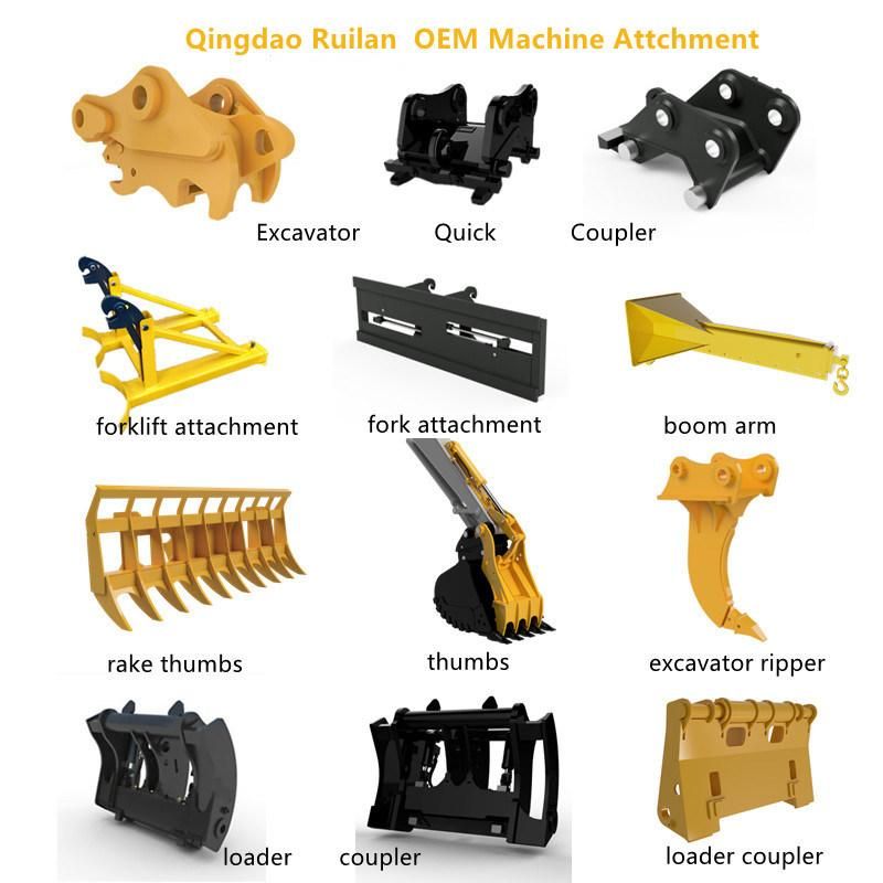 Qingdao Ruilan Customize Construction Machinery Parts Arm Boom Bucket Stick Cylinder for Excavator Mini Excavator Hydraulic Cylinder Assembly