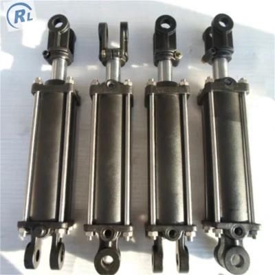 Qingdao Ruilan Customized Tie-Rod Single Acting Steel Dump Truck Lift Hydraulic Cylinder