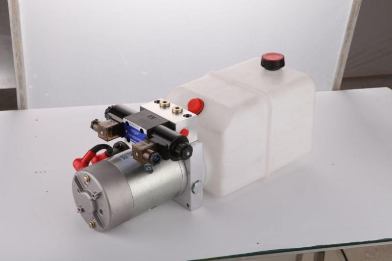 12V 6 Quart Car Lift Hydraulic Plastic Pump Power Unit