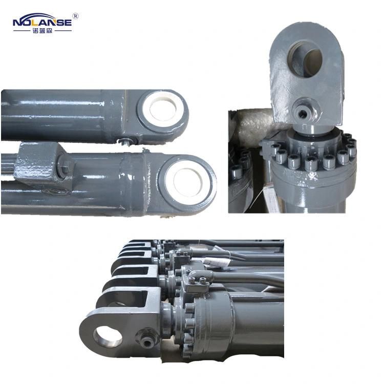 Design Electric Welded Two Way Small Double Acting Hydraulic Piston Cylinder 50 Ton for Wheel Loader Application