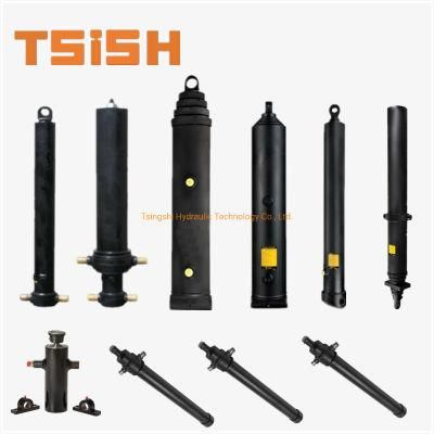 Dump Truck Telescopic Hydraulic Cylinder From Tsish Kind Parker Hyva Custom Hoist