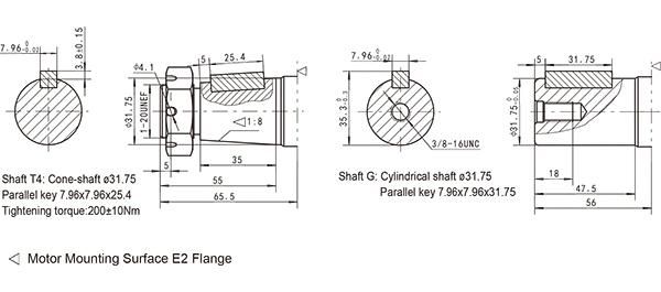 Hydraulic Motors 2000 Series Char Lynn Motor with Brake Valve 2-400 AC4+V2l17 A6 60