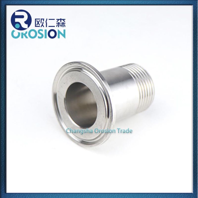 Sanitary Stainless Steel Pipe Fitting Thread Clamp Ferrule Quick Install