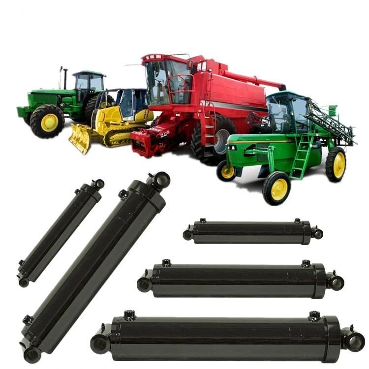 Qingdao Ruilan Customize High Quality Farm Machinery Agricultural Black Steel Hydraulic Cylinder