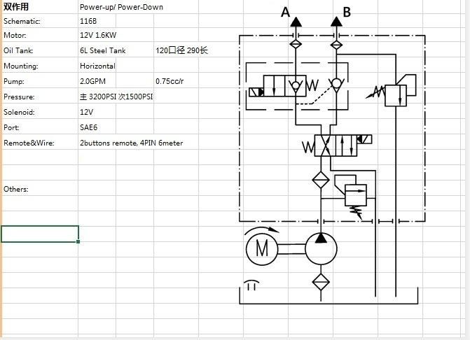 12V Hydraulic Power Unit Pack for Trailer