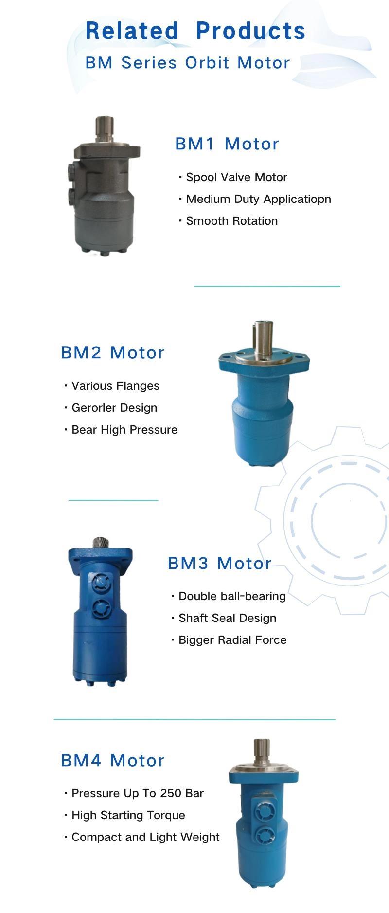 4K/4000/4000kg Standard Rotation Disc Oil Port G 1/4 Bm6 Wheel Hydraulic Oribt Motor