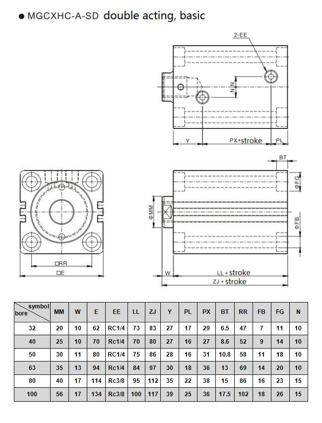 Jufan Inductive Compact Cylinder -Mgcxhc