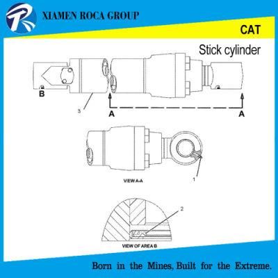 Excavator Cat Model 325 Use Stick Cylinder 1799785