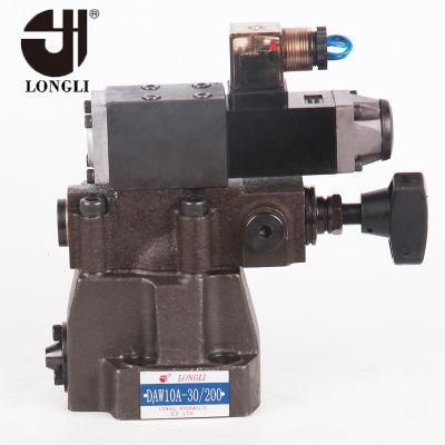 DAW10B-30 hydraulic pressure relief operated directional unloading valve