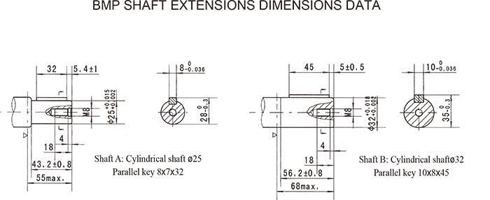 Diaphragm Pump Danfoss Replacement Hydraulic Drive Motor BMP Series 125cc 540rpm