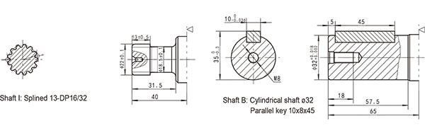 24.1 Cid 1.25 Taper Shaft Magneto Flange Mc2 Eaton Hydraulic Motor with Relief Valve