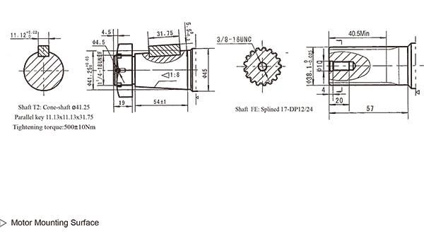 Tillage Machinery Omt 400 Hydraulic Motor