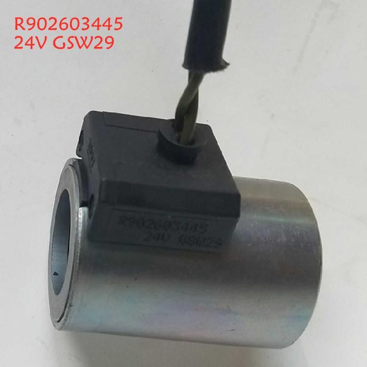 Digging Machine Oil Pump Coil Solenoid Valve Coil Hydraulic Valve Coil R902603445 24V Gsw29 Electromagnet Gp37-SD R22 In0.6A