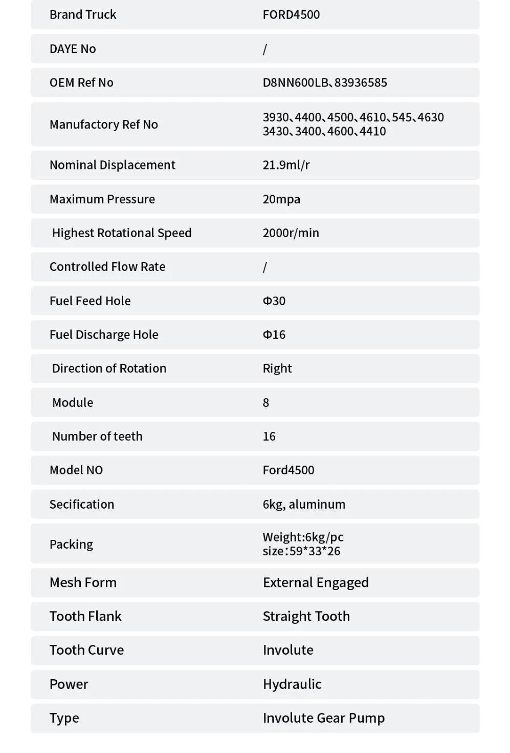 Tractor Parts Used for D8nn600lb 83936585