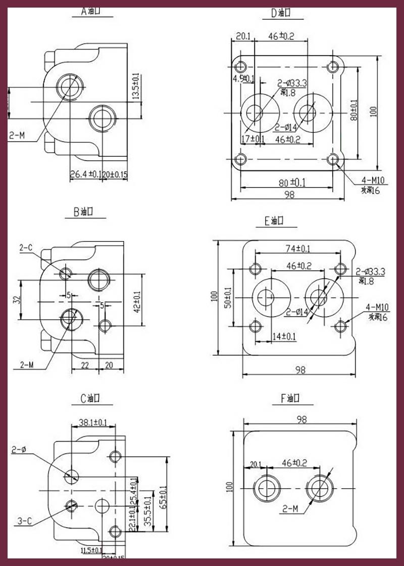 Hydraulic Motors Hydraulic Orbit Motor Replace with Danfoss Oms/BMS/Eaton Char-Lynn 2K