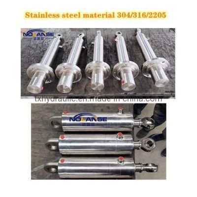 Factory Customize S316 S304 Double Acting Stainless Steel Hydraulic Cylinders For Sale