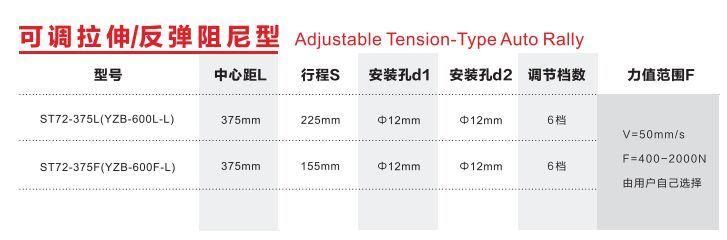 Adjustable Bidirectional Damping Hydraulic Cylinder for Fitness Equipment